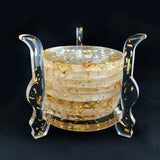 Epoxy Resin Coaster Molds Set with Holder Mold