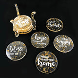 Epoxy Resin Coaster Molds Set with Holder Mold