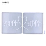 Love Couple Resin Coaster Molds Square Tray Silicone Agate Glossy DIY Craft