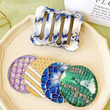 Resin Coaster Molds Kit with Stand Storage Silicone Mold for Casting Coasters