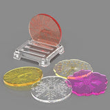 Resin Coaster Molds Set with Irregular Pattern Design