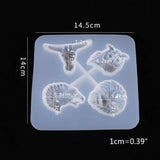 Resin Crystal Epoxy Mold Devil's Eye Owl Semi-Three-dimensional Jewelry Mould