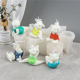 Resin Crystal Mold Silicone Mold DIY Jewelry Pendant Yoga Pig Animal Mold