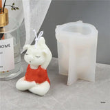 Resin Crystal Mold Silicone DIY Jewelry Pendant Yoga Pig Mold