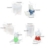 Resin Crystal Mold Silicone Mold DIY Jewelry Pendant Yoga Pig Animal Mold
