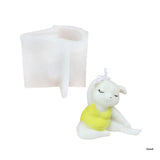 Resin Crystal Mold Silicone DIY Jewelry Pendant Yoga Pig Mold