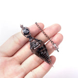 Resin Crystal Pendulum for Dowsing Stand Natural Stone Pendant