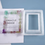 Resin DIY Crystal Epoxy Mold Photo Frame Rectangular Pendulum Table Decoration