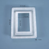 Resin DIY Crystal Epoxy Mold Photo Frame Rectangular Pendulum Table Decoration