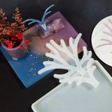 Resin Epoxy Deer Antlers Jewelry Display Stand Swing Table Mirror Mould