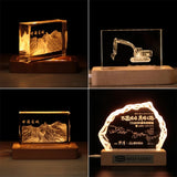 Rectangle LED Light Display Base Stand for Resin Crafts