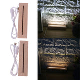 Rectangle LED Light Display Base Stand for Resin Crafts