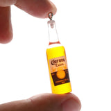 Resin Earring Keychain Necklace Pendant Set of 10 Beer Bottle