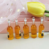 Resin Earring Keychain Necklace Pendant Set of 10 Beer Bottle