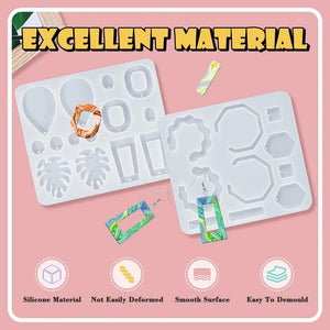 Silicone Resin Earring Molds, DIY Jewelry Hoop Earrings Mold
