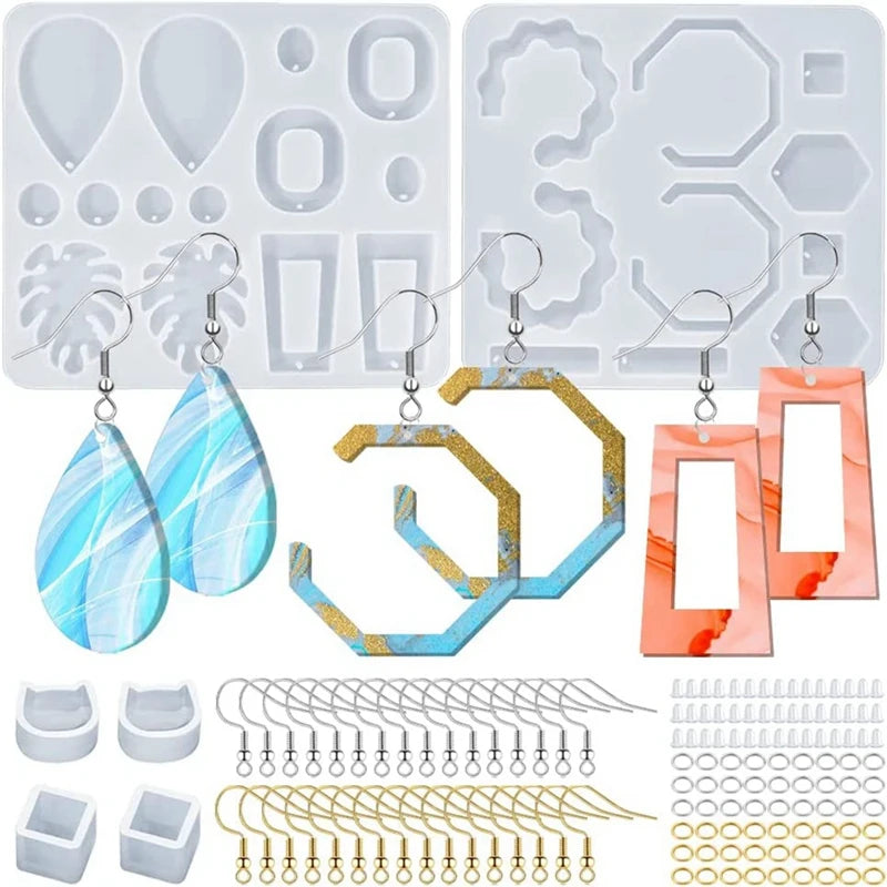 Resin Earring Mold for Epoxy Casting, Hoop Earrings DIY Jewelry