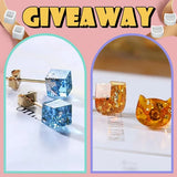 Resin Earring Mold for Epoxy Casting, Hoop Earrings DIY Jewelry