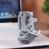 Resin Easter Island Head Glasses Stand Eyeglasses Holder Bracket