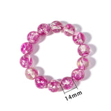 Elastic Beaded Bracelet with Amber-like Charm Gift