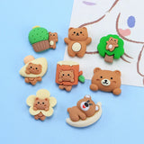 Resin Forest Bear Charms for DIY Jewelry Making
