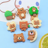 Resin Forest Bear Charms for DIY Jewelry Making