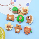 Resin Forest Bear Charms for DIY Jewelry Making