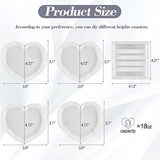 4Pc Resin Heart Geode Coaster Molds with Stand