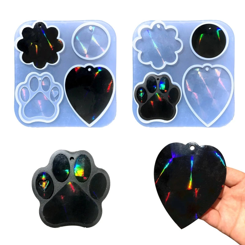 Geometric Silicone Mold for Keychain Pendant Jewelry