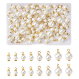 Resin/Glass Pearl Bead Charms Pendants Crown Bead Charm DIY Findings