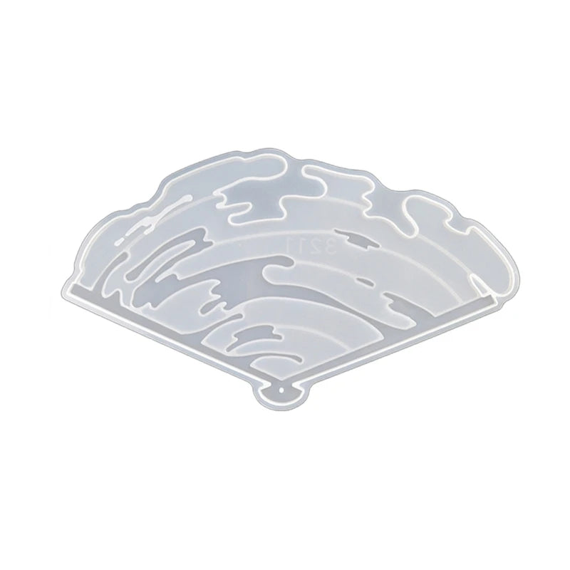 Resin Hand Fan Mold Silicone Epoxy Resin Casting Mold for DIY Party Decor