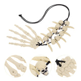 Resin Head Bone Pendant Clavicle Chain Halloween Necklace