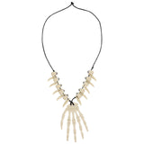 Resin Head Bone Pendant Clavicle Chain Halloween Necklace