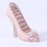 Pink Resin High-heel Shoes Ring Display Stand - 8 Slots