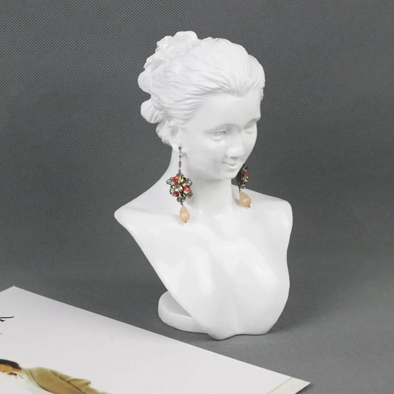 Resin Holder Bust Stand Ornament for Showcase Pendant