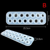 Silicone Resin Mold 6/14 Hole Rings DIY Jewelry Making