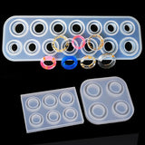 Silicone Resin Mold 6/14 Hole Rings DIY Jewelry Making