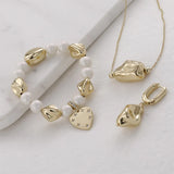 Baroque Pearl Geometric Stone Shape Loose Beads 10pcs/lot For DIY Earrings