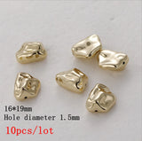 Baroque Pearl Geometric Stone Shape Loose Beads 10pcs/lot For DIY Earrings