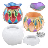 Resin Jar Mold with Cover, Epoxy Resin Casting Mold
