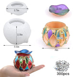 Resin Jar Mold with Cover, Epoxy Resin Casting Mold