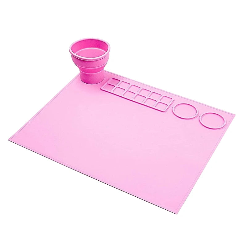 Silicone Resin Jewelry Casting Mold Pad 17.8 X 15.8 Inch Pink