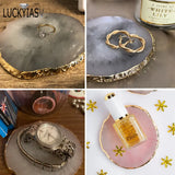 Resin Jewelry Display Plate Organizer Decoration Stand