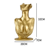 Resin Jewelry Display Stand Head Bust Holder Organizer Shop Gift