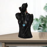 Resin Jewelry Display Stand Earring Holder Head Bust Mannequin Organizer