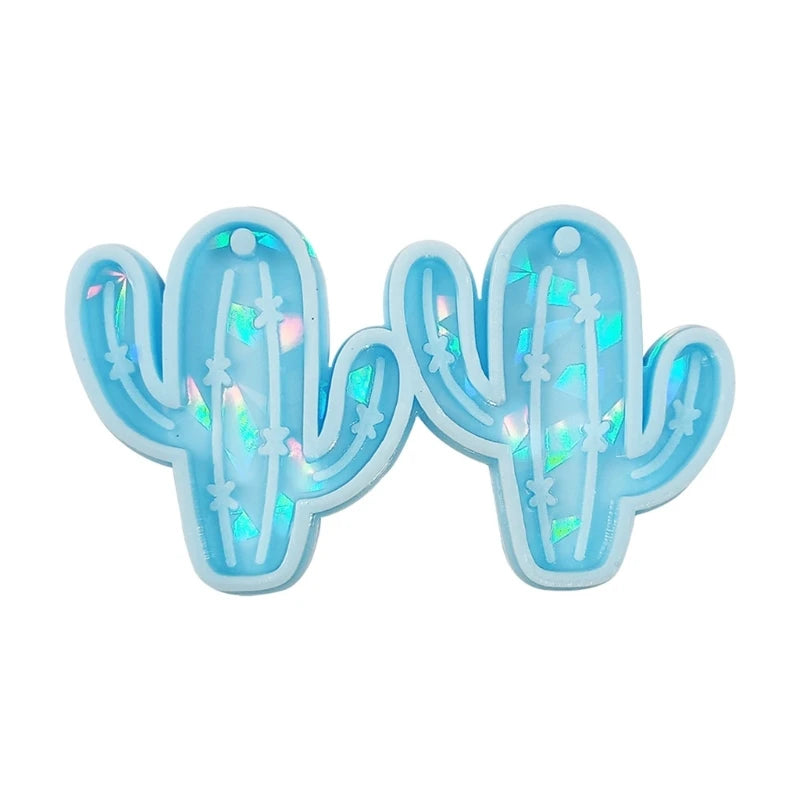 Cactus Resin Jewelry Mold for DIY Craft Keychain