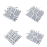 12 PCS Earring Resin Molds Silicone With Hole, Jewelry Casting Molds