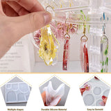 12 PCS Earring Resin Molds Silicone Jewelry Casting Molds