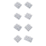12 PCS Earring Resin Molds Silicone With Hole, Jewelry Casting Molds
