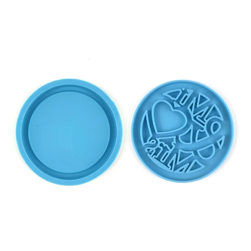 Keychain Resin Mold Set, Mr & Mrs Picture Frame Silicone Mold
