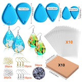 Earring Resin Mold Kit Tear Drop Shape with Earring Card